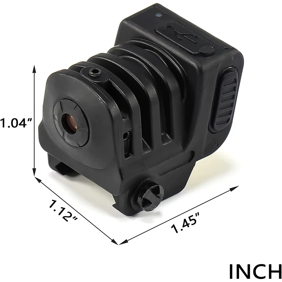 Тактический лазерный прицел красный зеленый синий луч USB Перезаряжаемый