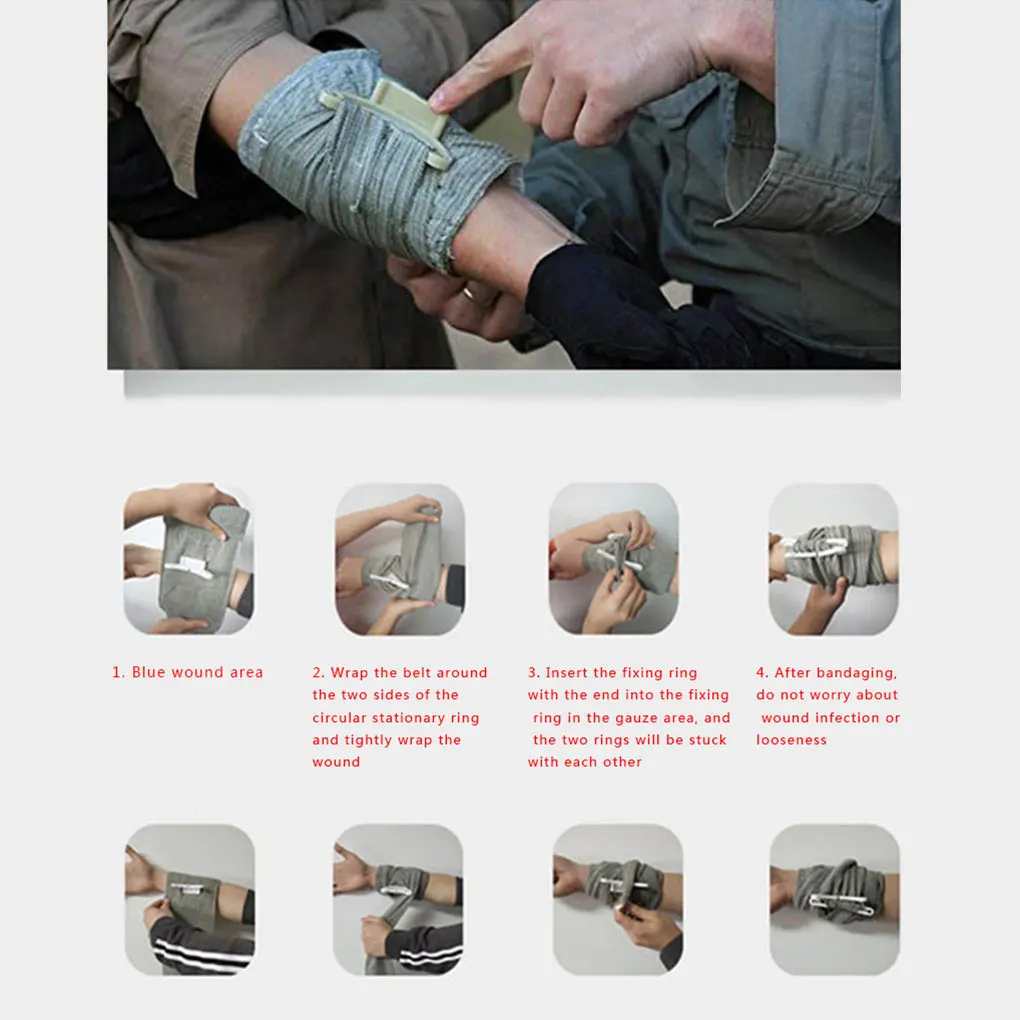 

4 Inch 6 Inch Tourniquet Bandage First Aid High Elastic Bleeding Stop Band Outdoor Emergency Bandage