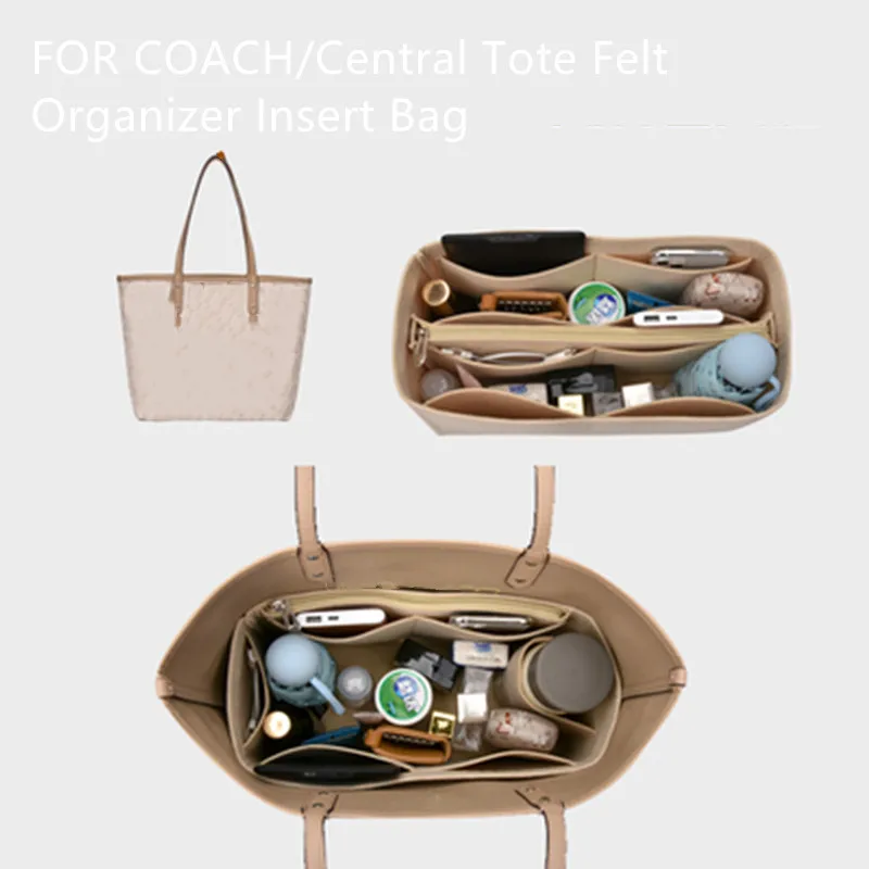 For Central tote Felt Insert Bag Makeup Handbag Organizer Travel Inner Purse Portable Cosmetic Bags Storage Tote 2022 |