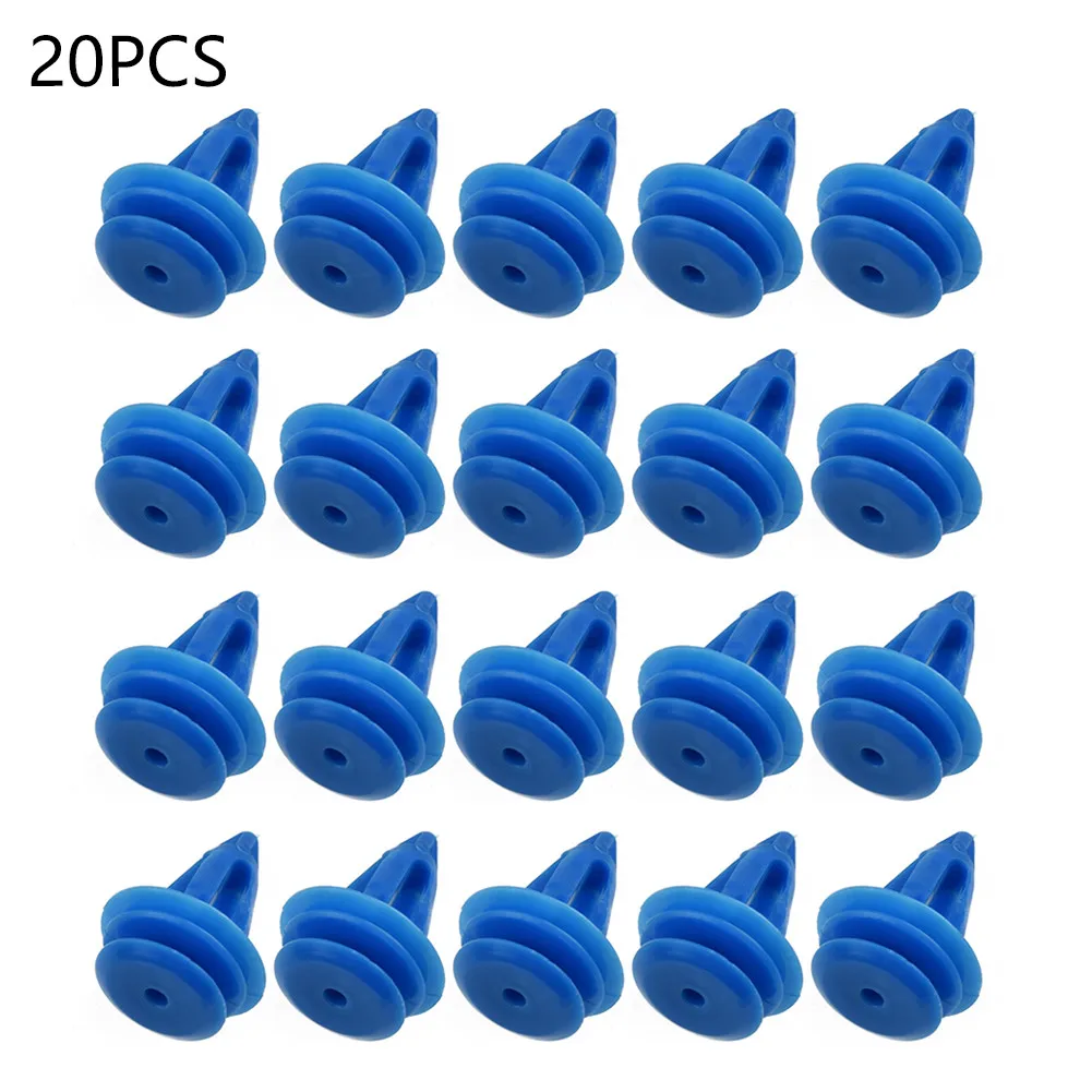 

Durable High Quality Practical Clips Retainer Curved Nylon Trim Wheel 10mm 20pcs LR027255 Mounting Blue Exterior