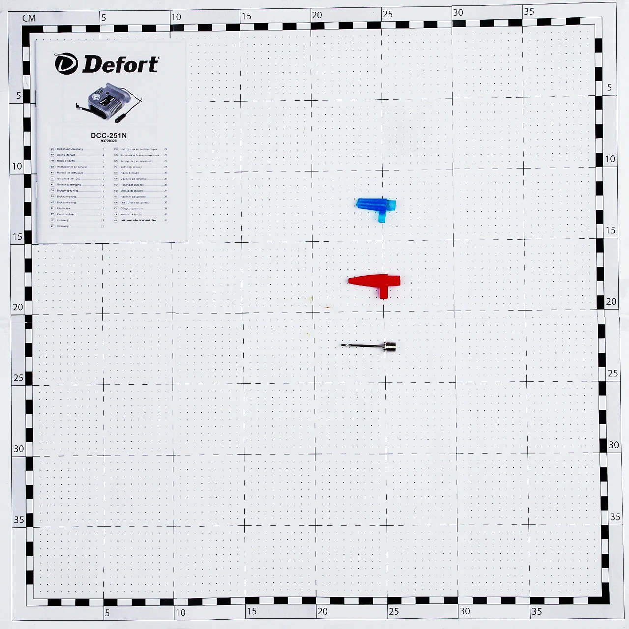 Компрессор автомобильный Defort DCC-251N ( воздушный шланг с клапаном быстрого