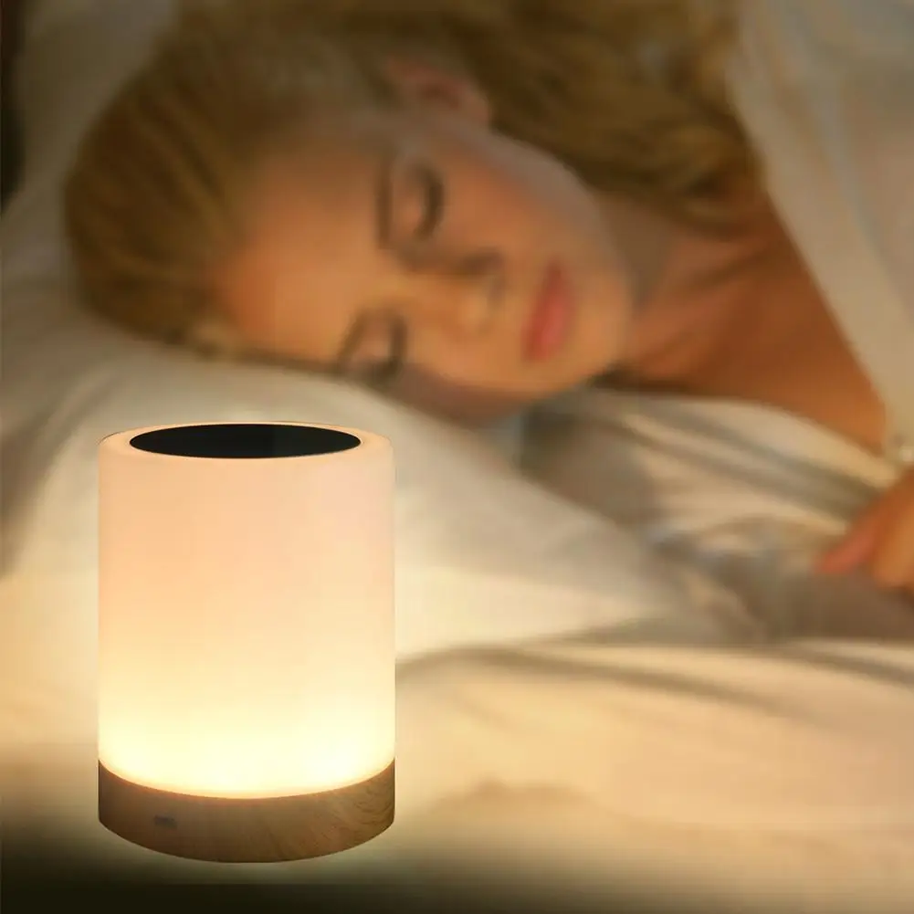 

Светодиодный ночник с USB-зарядкой, цветной Ночной светильник с датчиком, прикроватная лампа для спальни, гостиной, светильник ильник W6S6