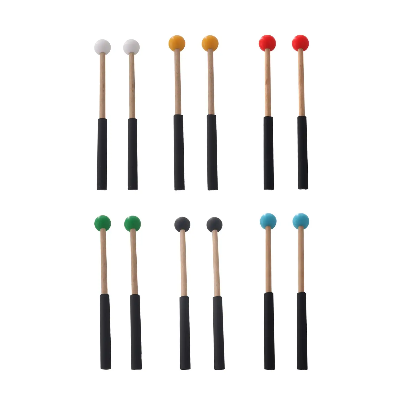 

2x Wood Percussion Sticks Musical Drumstick Portable for Stage Performance