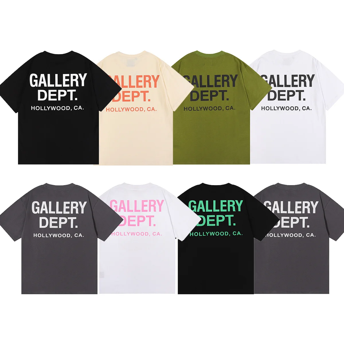 

GALLERY DEPT NEW 2023ss Letter Print Woman New Brand T Shirt Men Tops Summer Short Sleeve GALLERY DEPTS Cotton Mans Tshirt