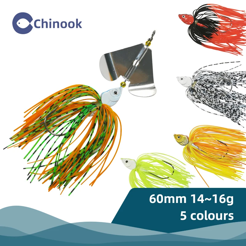 

Chinook Spinner Bait 16g wire bait Metal Lure Hard Fishing Lure Spinner Lure Spinnerbait Pike Swivel Fish Tackle Wobbler Fishing