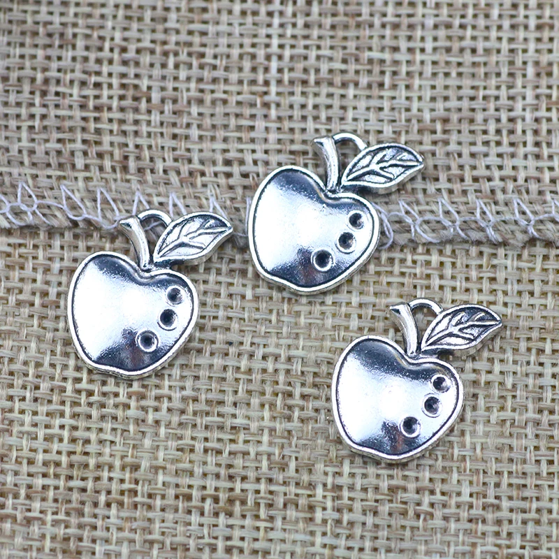 

15 шт., подвески в виде яблока, 14 х20 мм