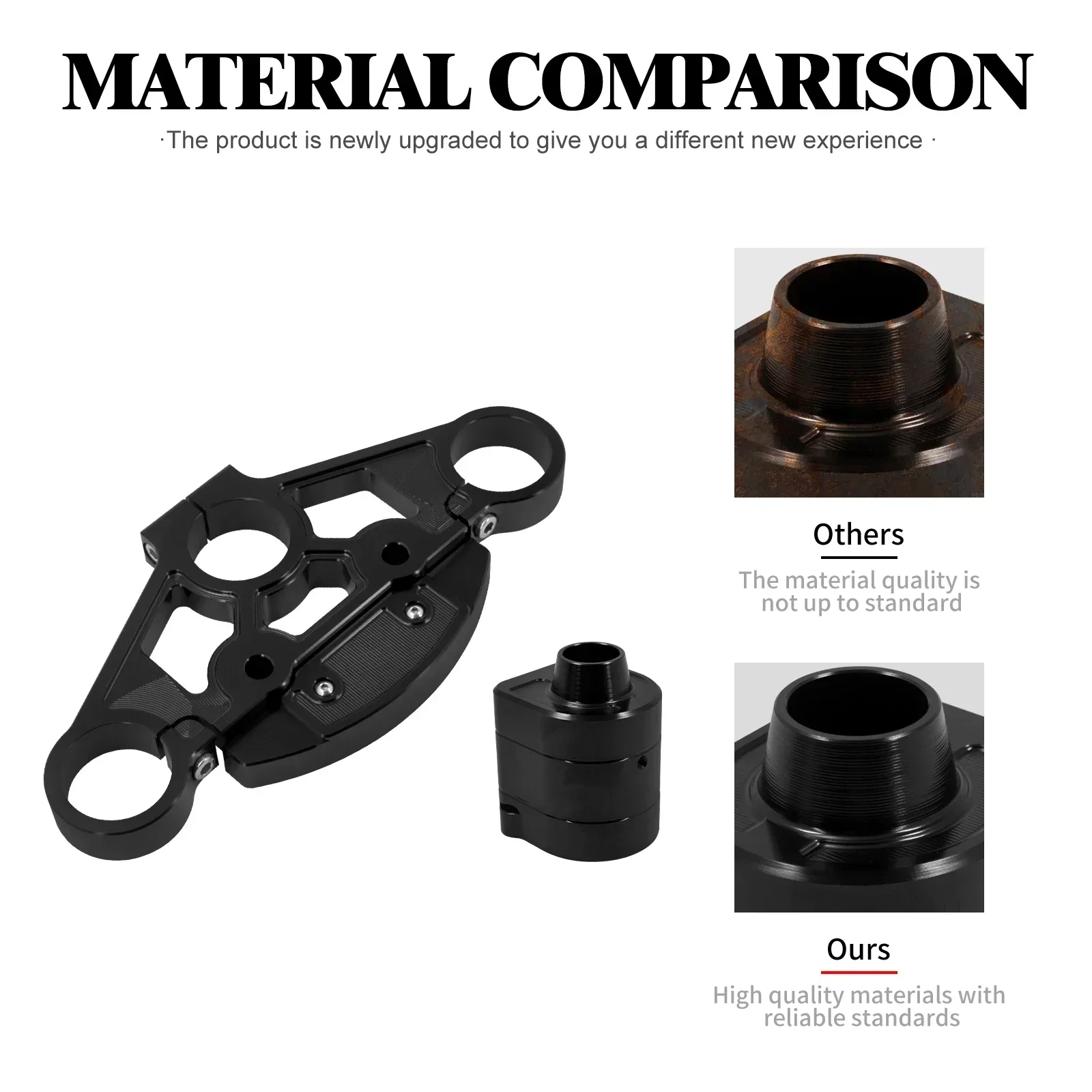 Мотоциклетный верхний тройной зажим для дерева комплект стояк на руль + крышка