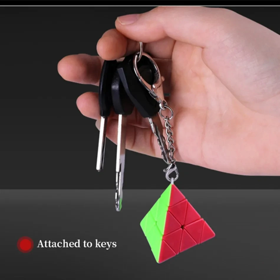QiYi Mini Magic Cube Брелок MoFangGe Ivy 3x3 Головоломка Игрушка-головоломка Развивающая Цепочка
