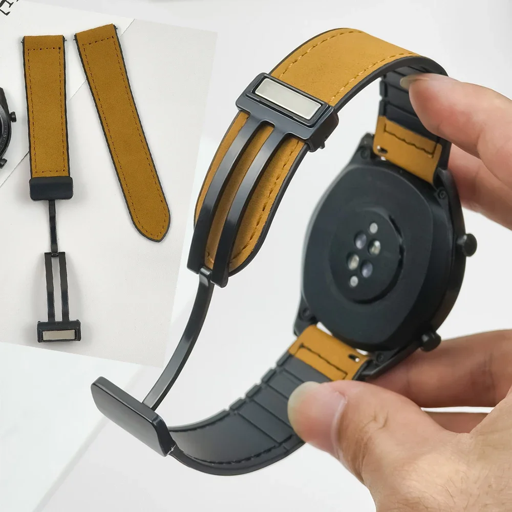 üicone Magnetic Bracelet Watch Band for Samsung Galaxy and Huawei GT Unisex Stainless Steel Replacement 20mm 22mm