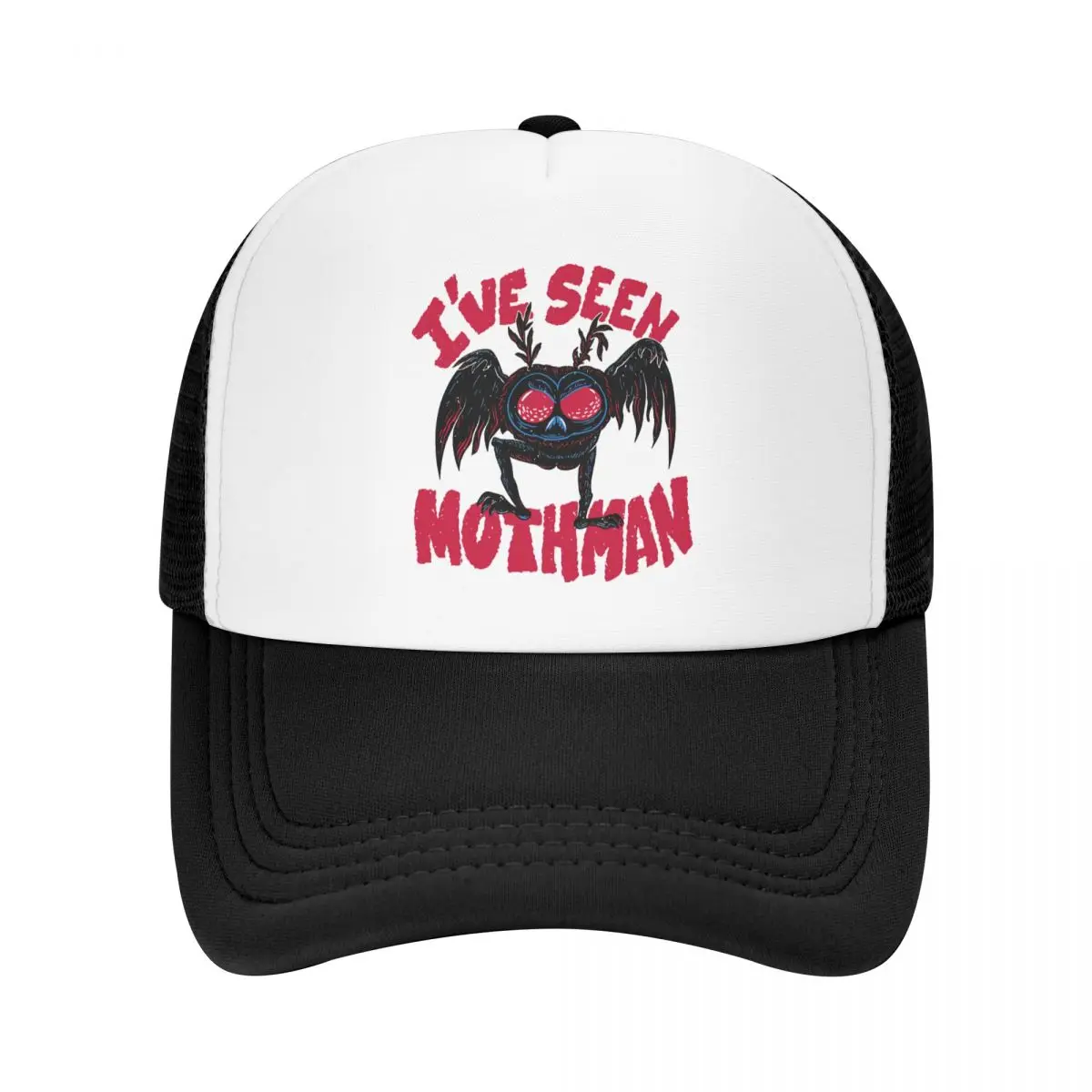 

I've Seen Mothman Trucker Hats Mothman Humanoid Creatures Mesh Net Baseball Cap For Male Female Kpop Snapback Caps Streetwear