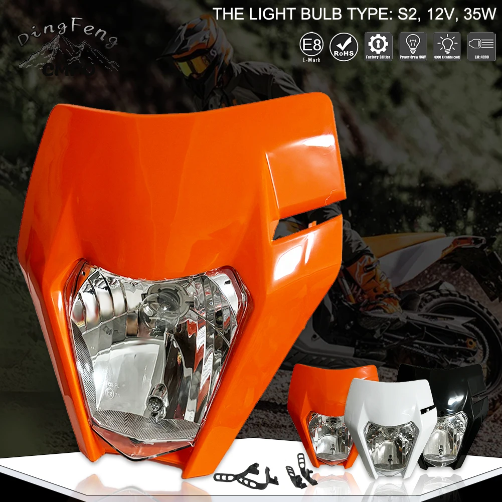 Передняя фара для мотоцикла лампа головного света KTM EXC EXCF SXF SX XC XCW XCF XCFW 125-530