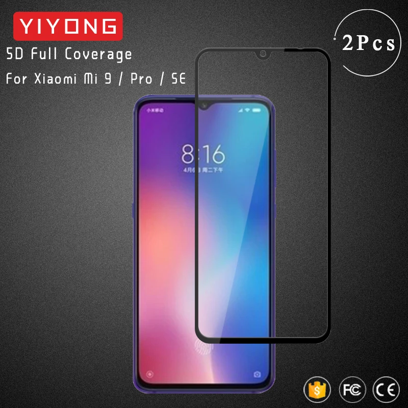 

YIYONG 9D Full Cover Tempered Glass Screen Protector For Xiaomi Mi9 Lite Mi10 Mi10T Mi8 Mi9T Xiomi Mi 9 SE 9T 10 10T Pro Glass