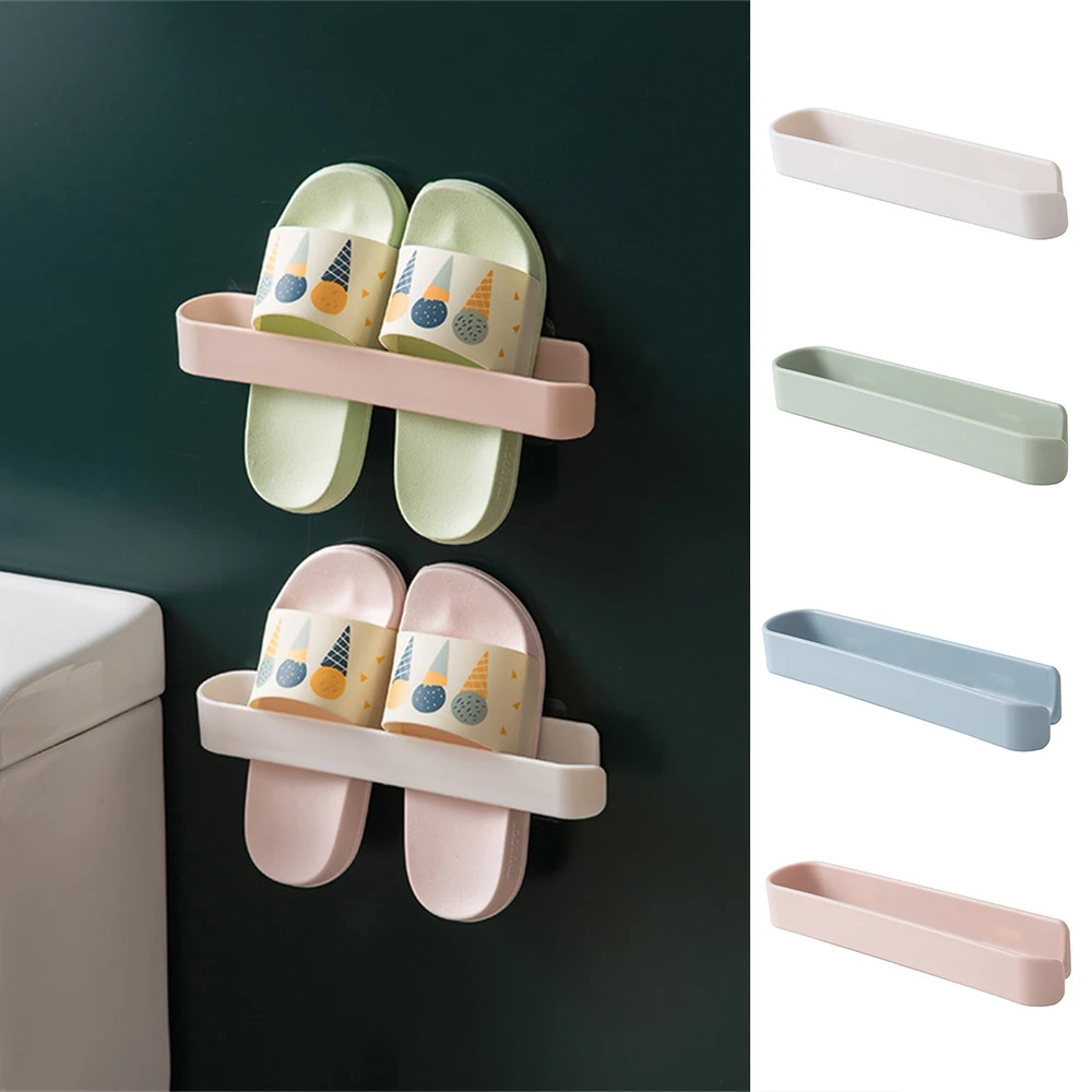

Home Storage Organizer Towel Organizer Bathroom Kitchen Accessories Plastic Hanging Holder Punch-Free Multifunctional Holder EL