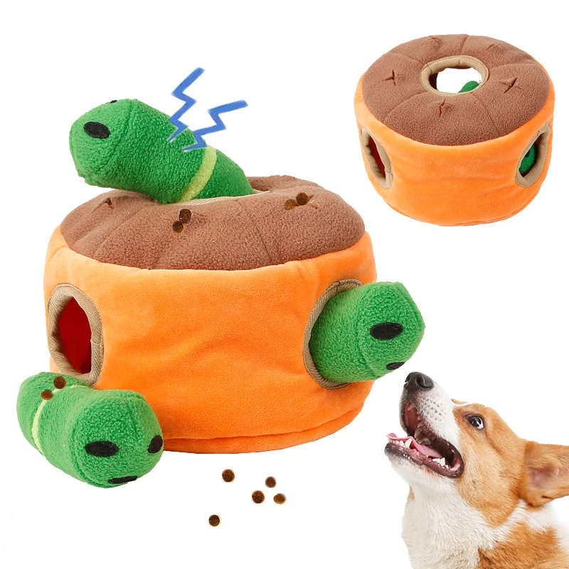 

Dog Interactive Training Puzzle Toys Slow Feeder Sniffing Iq Training Hunting Toys For Dogs Stuffed Squeaky Pet Treat Dispenser