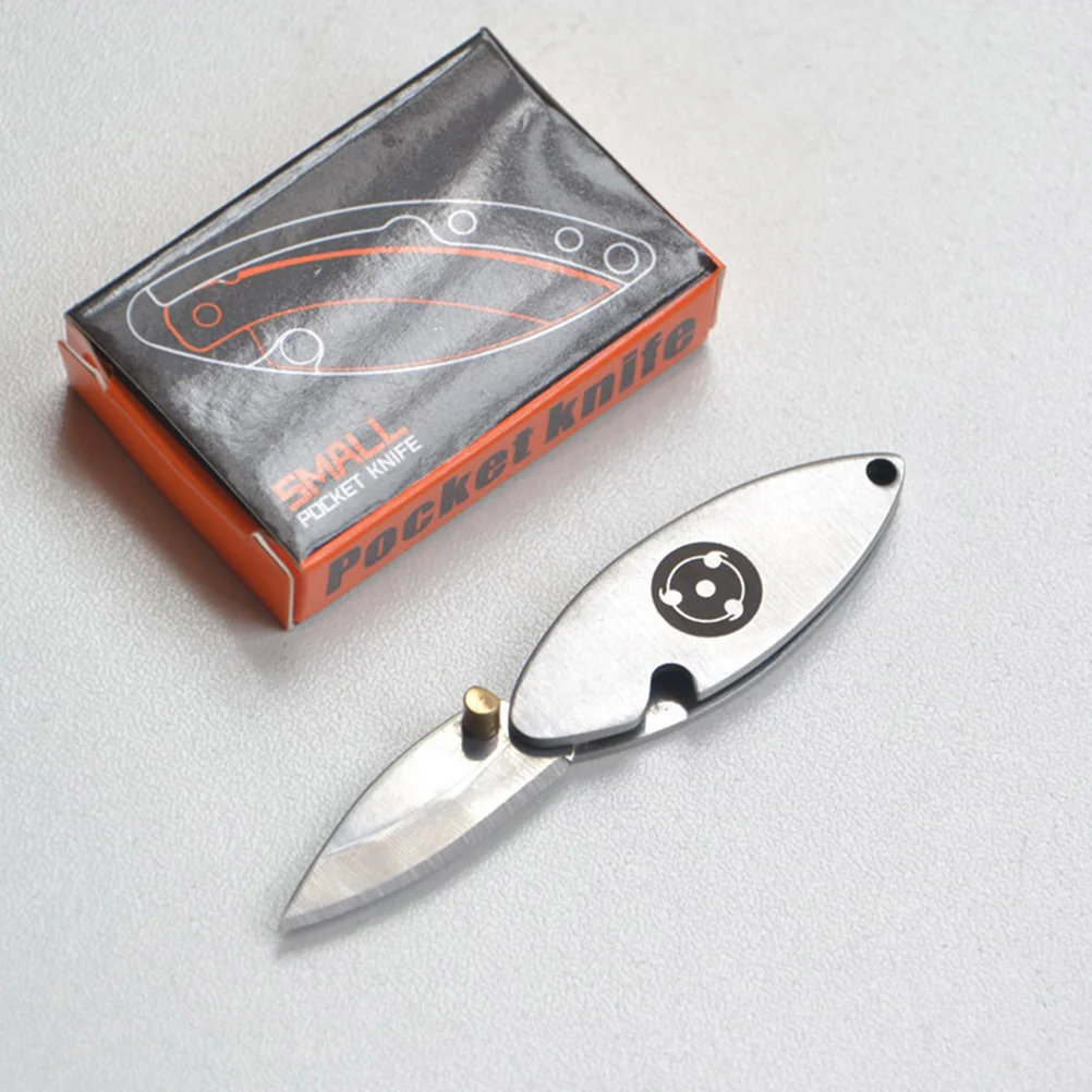 

1PC Stainless Steel Sky Eye Cutter Outdoor Folding Key Cutter (Silver)
