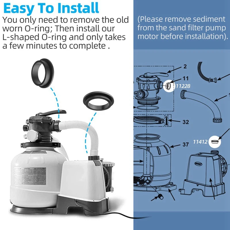 11228 11412 г-образное уплотнительное кольцо сменная прокладка для насосов с Песковым