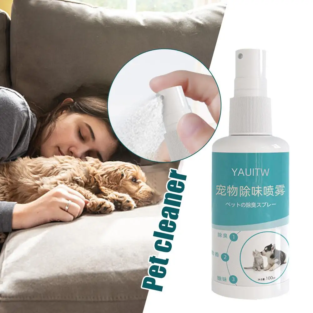 

100ml Universal Cat And Dog Deodorizing Itchy Anti-ear Spray Ear Water Ear Liquid Ear Liquid Cleaner Cleaner Drop Mite Ear L2N1