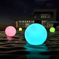 led floating ball pool light inflatable waterproof outdoor glowing ballatmosphere ball light pool color changing night light