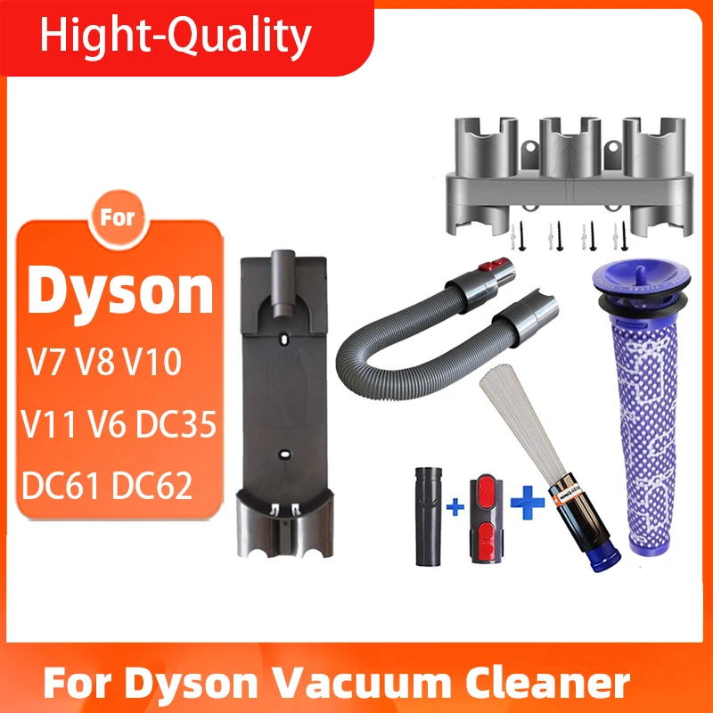 

Cleaning Tool Brush tube Adaptor filter Hepa hanger Set for Dyson V7 V8 V10 V11 V6 DC35 DC61 DC62 Vacuum Cleaner Dust Daddy Tool