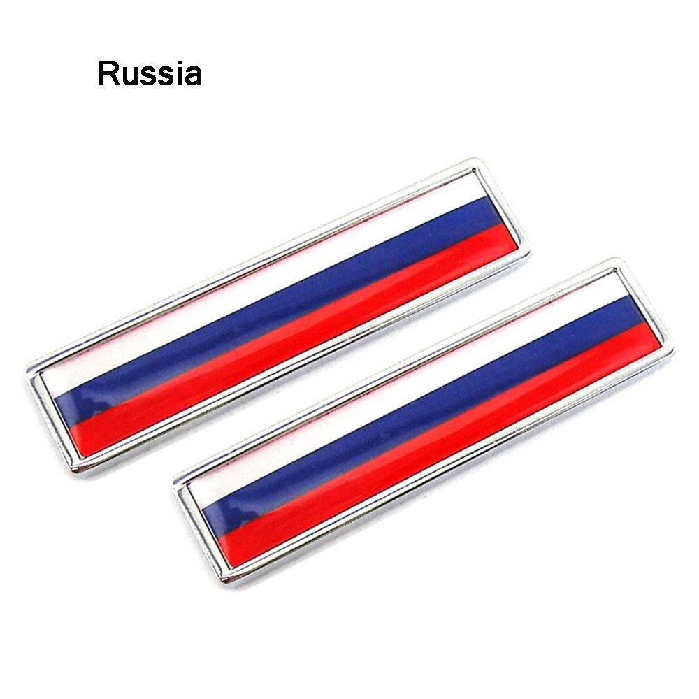 

AUTCOAT 1 пара 3D государственный флаг автомобиль металлическая наклейка логотип кузова автомобиля Мотоцикл индивидуальные декоративные наклейки эмблема значок