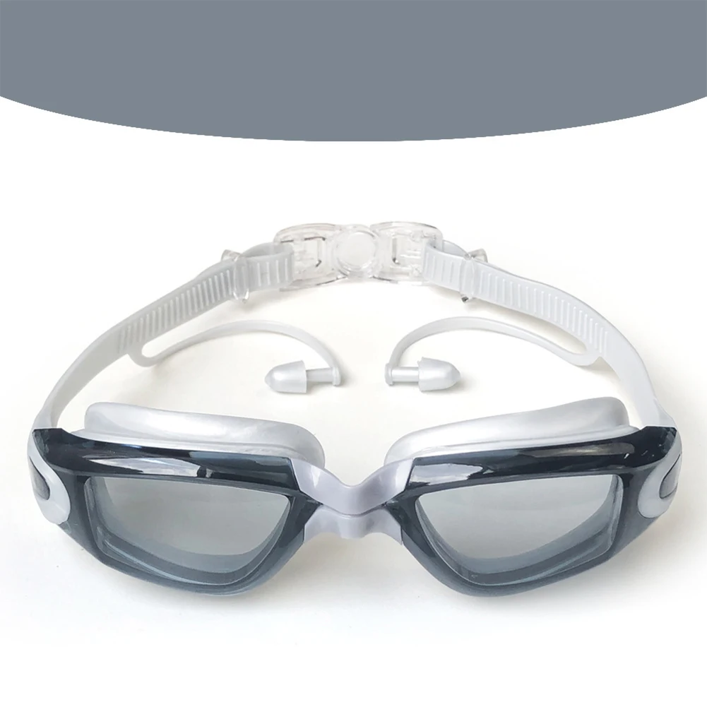 

Adult Swim Glasses HD Clear Vision Anti-Fog Lens 100% UV Protection Swimming Goggles Silicone Waterproof Frame Glasses Accessory