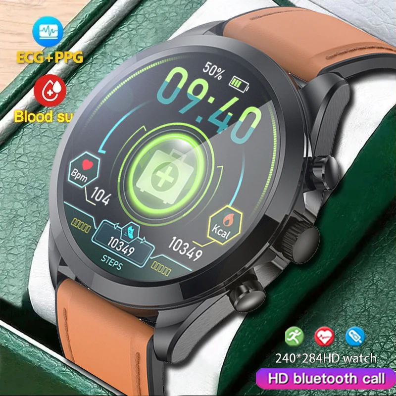 

New ECG+PPG Smart Watch Men Laser Treatment Of Hypertension Hyperglycemia Hyperlipidemia Heart Rate Healthy Sport Men Smartwatch