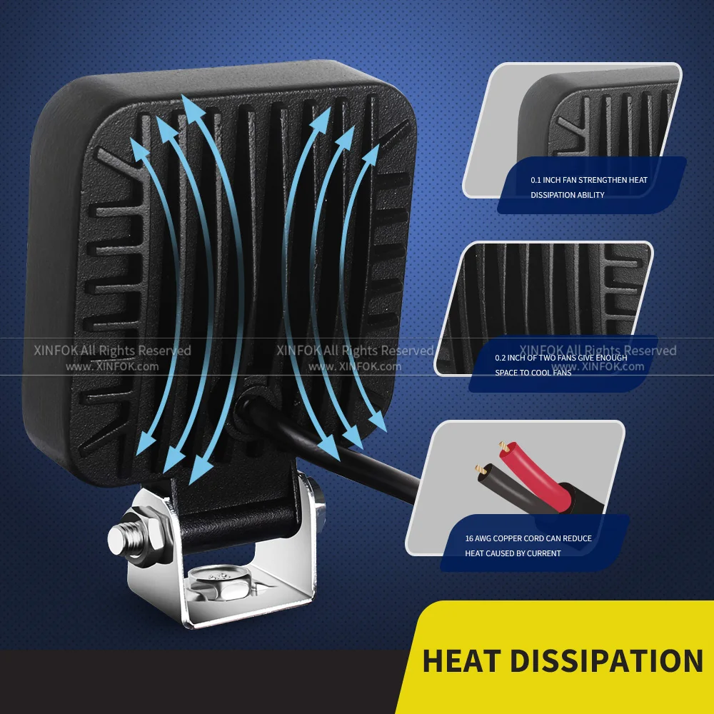 Дополнительная рабочая лампа 12 В 24 для внедорожников квадроциклов