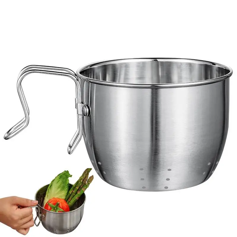 

Sink Drain Strainer Stainless Steel Filting Basket With Handle Multipurpose Fruits And Vegetables Drainer Rack Food Waste