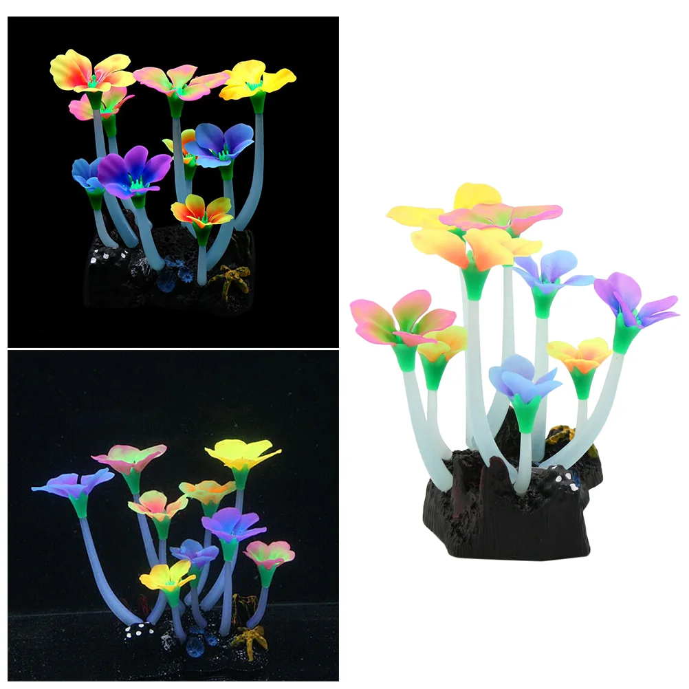 

1PC Decorative Nontoxic Safe Artificial Fluorescent Aquarium Decoration