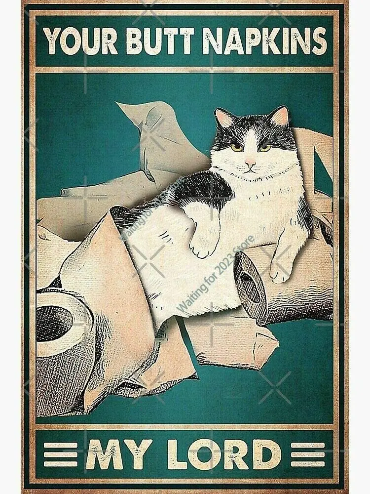 

Забавная туалетная бумага, металлический постер, салфетки с вашими ягодицами, My Lord Lady, Bar, ресторан, ванная комната, жестяные знаки, винтажные...