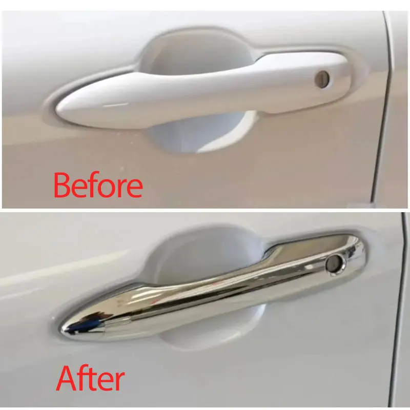 4x Накладка на дверную ручку автомобиля для Toyota Aqua Z X GR Sport XP210 2021 2022 2023 2024 Наклейка