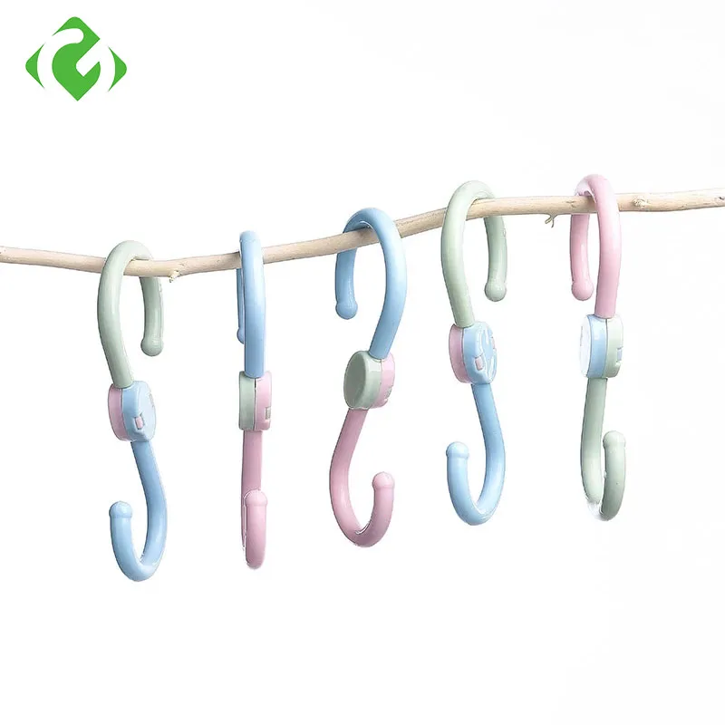

3 шт., S-образные пластиковые крючки для одежды, сумок
