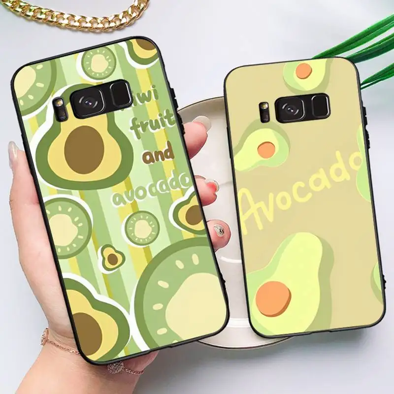 

Cute Cartoon Fruit Avocado Phone Case For Samsung Note 8 9 10 20 pro plus lite M 10 11 20 30 21 31 51 A 21 22 42 02 03