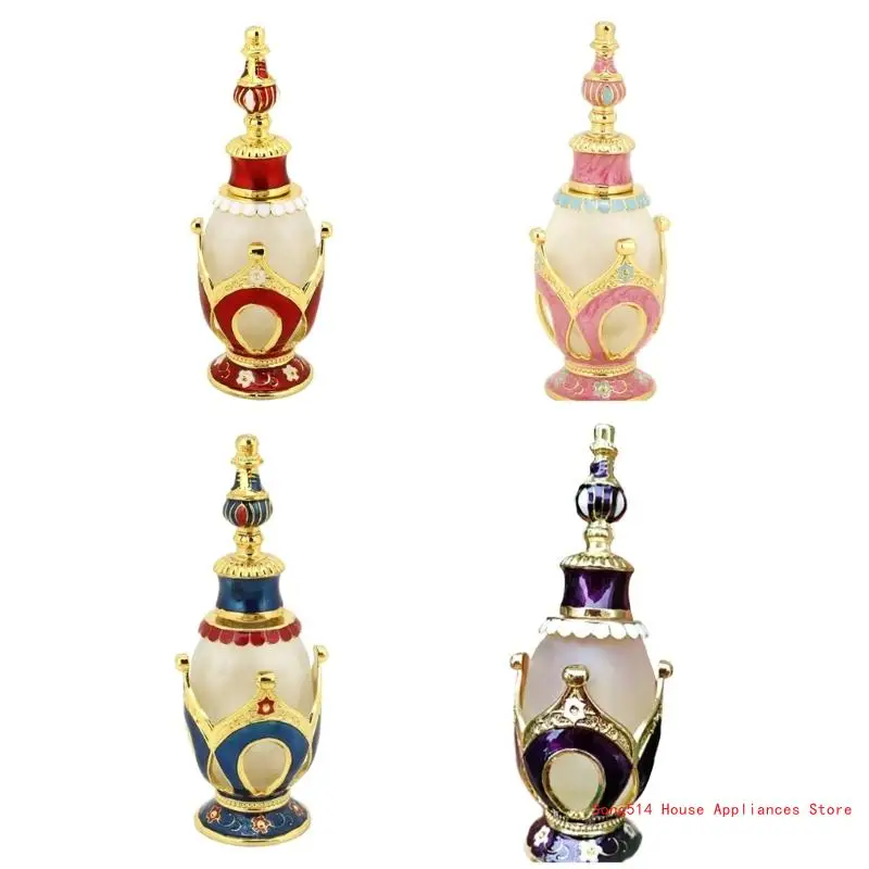 

Empty Vintage Perfumes Bottle Container Embossed Pattern Refillable Decoration 95AC