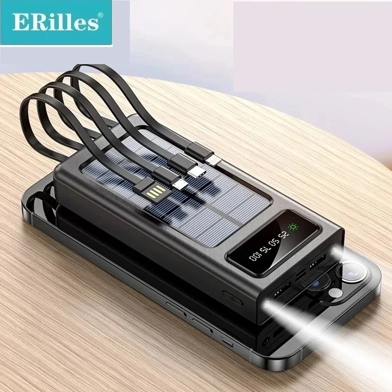 

Внешний аккумулятор на солнечной батарее, 80000 мАч