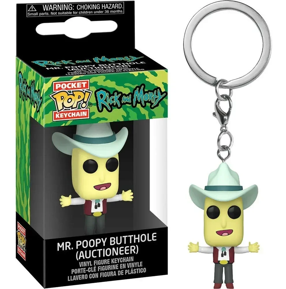 Фото Funko Pop Новые брелки Rick Et Morty Виниловая фигурка Krombopulos Pickle Rick Pocket Pop Брелок Игрушка №3