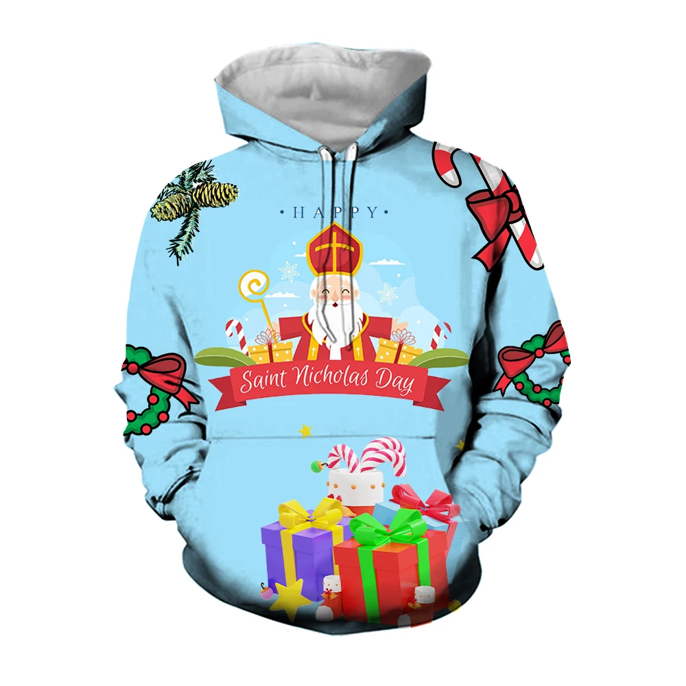 

Jumeast 3d Print Christmas Saint Nicholas Drip Hoodies Santa Claus Hooded Sweatshirts Flipper Zero Hacker Boxing Day Men Clothes