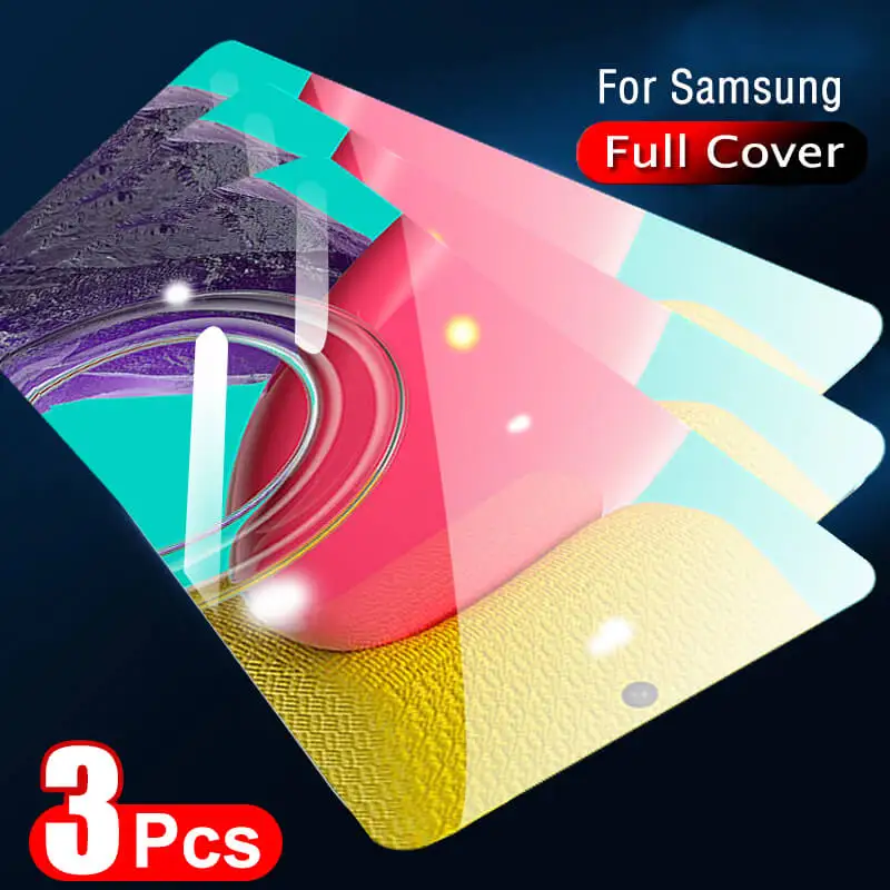 

Защитное стекло с полным покрытием для Samsung M53, M23, M33, M52, A53, A13, A52s, 3 шт.