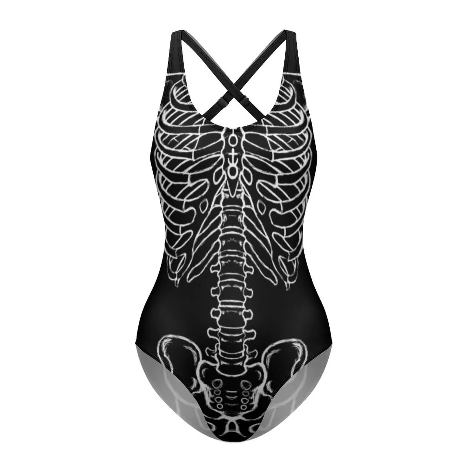 Купальник с рисунком скелета волшебный страшный купальник в стиле панк лучший