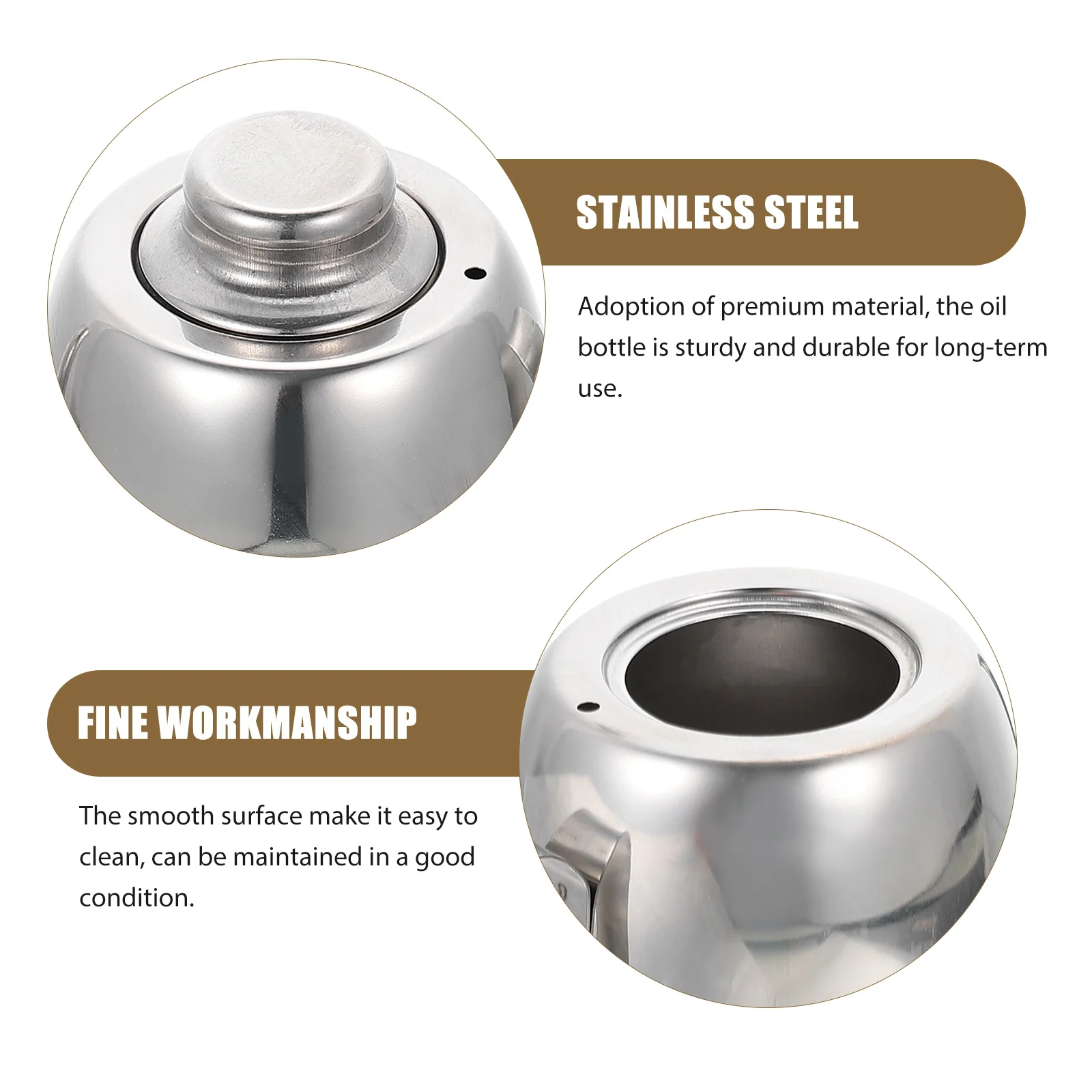 

Oil Dispenser Olive Bottle Kitchen Sauce Cruet Pot Container Vinegar Stainless Steel Soy Cooking Condiment Spout Bottlesdrip Jar