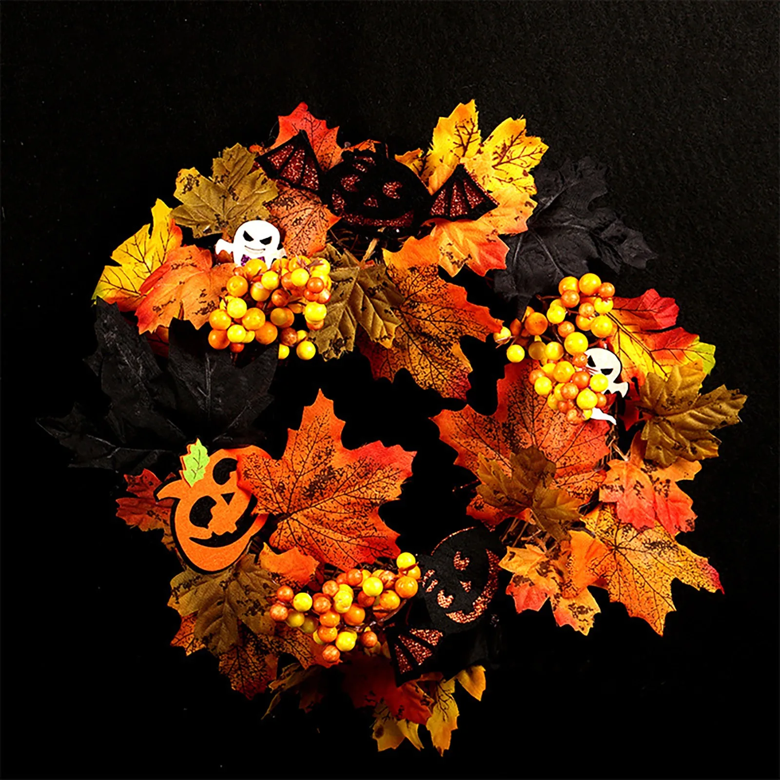 

Fall Garland Front Door Thanksgiving Garland Fall Garland Faux Farmhouse Preliminary Christmas Wreath Small Window Wreaths