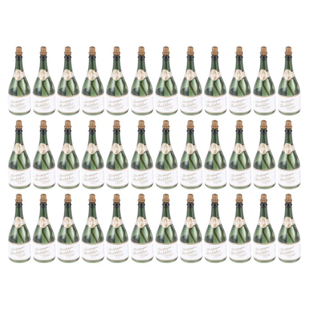 

36pcs Champagne Bubble Bottles Empty Bubble Bottles Refillable Bubble Bottles