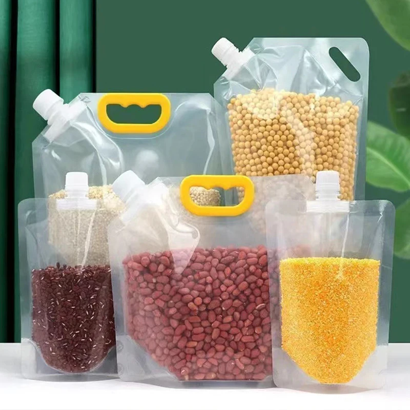 

1/3PCS Portable Food Packaging Bag Grain Sealed Bag Insect-proof Moisture-proof Fresh-keeping Storage Bag Kitchen Storage