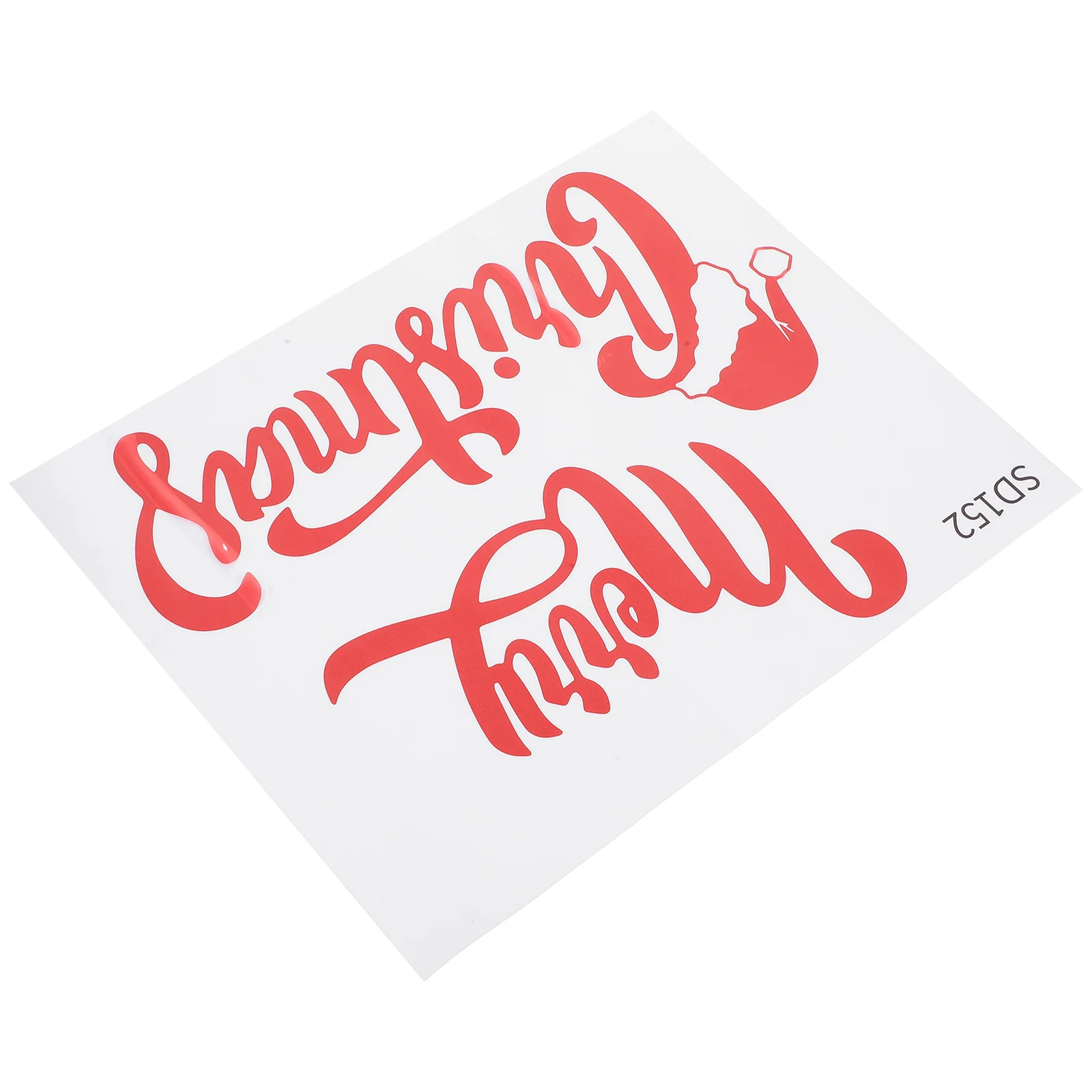 Веселые рождественские наклейки на стены шляпа Санта-Клауса стену ПВХ