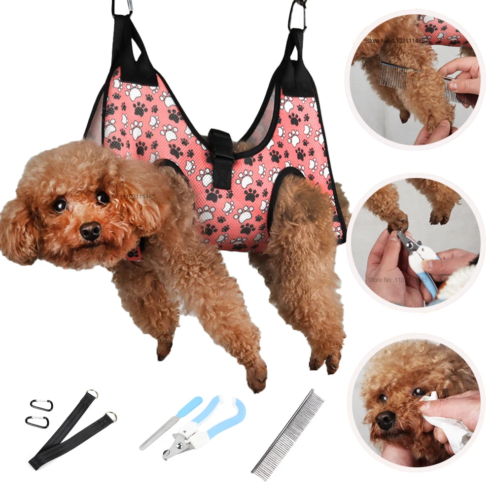New Pet Cat Grooming Hammock Helper XS-L Cat Dog Hammock Dogs Repairing Nails In Beauty Hammock Restraint Bag Pet Accessories