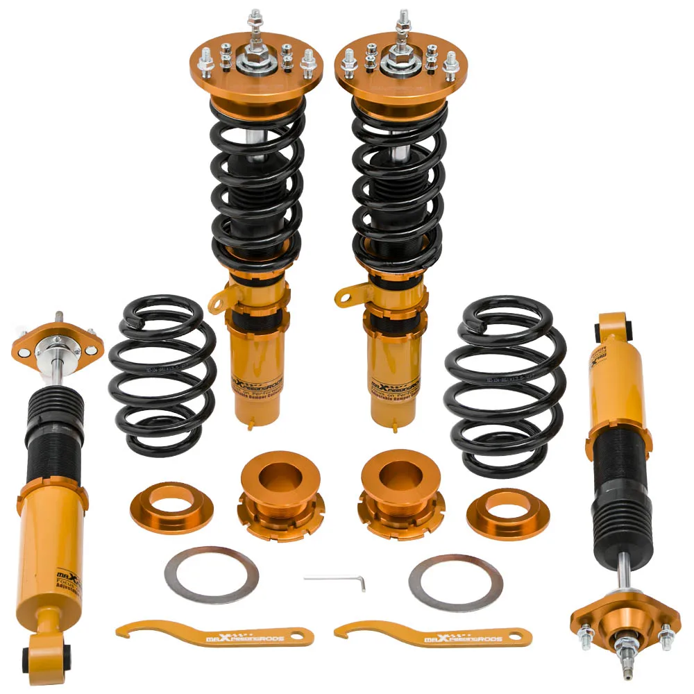

24 Ways Adj.Damper +Height Coilovers For BMW E46 320i 328i Coil Struts 1998-2006 Coilovers Shock Struts Kit