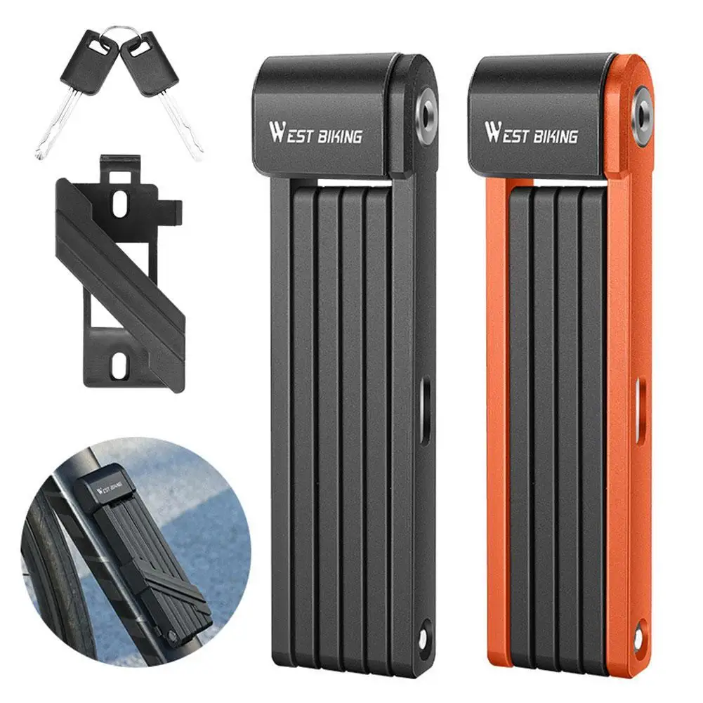 

Новый велосипедный складной замок удлиненный противокражный прочный складной замок для электровелосипеда скутера мотоцикла запатентован...