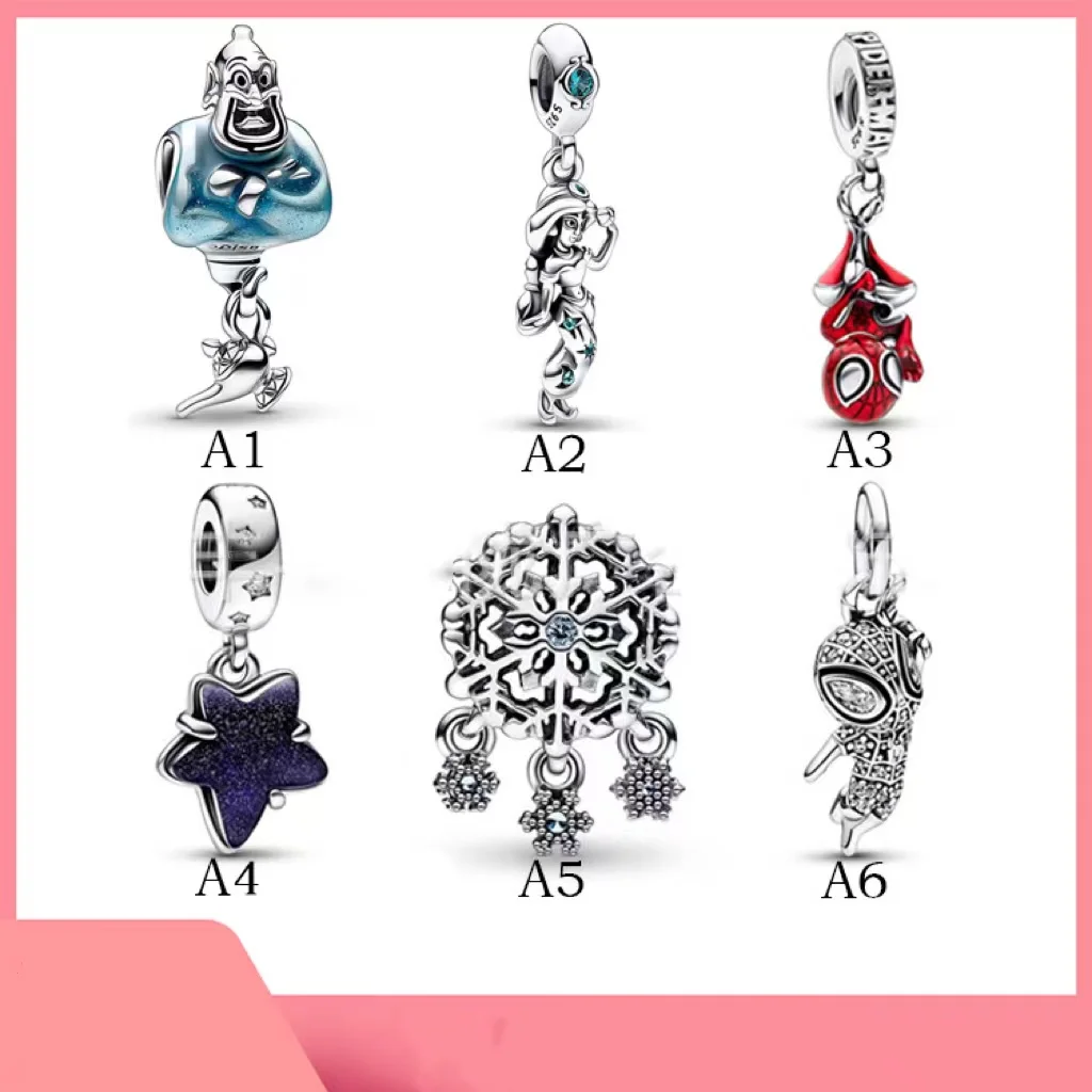 

Pan S925 Sterling Silver Bracelet Silver Beads Silver Beads diy Jewelry Pendant