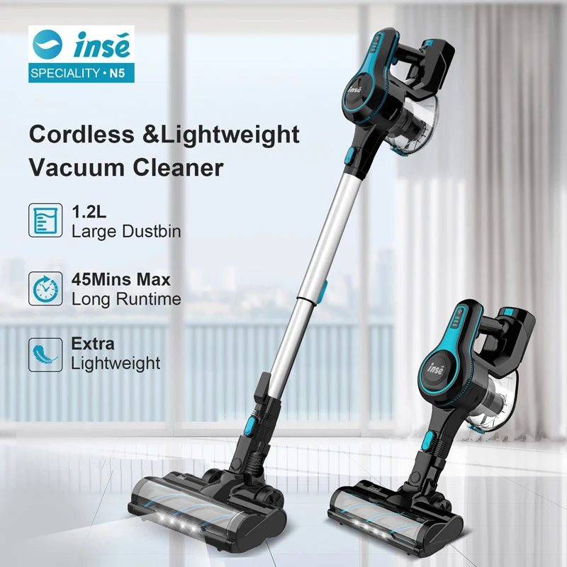 Inse N5s cordless vacuum Cleaner 12kpa 130W brushless motor 