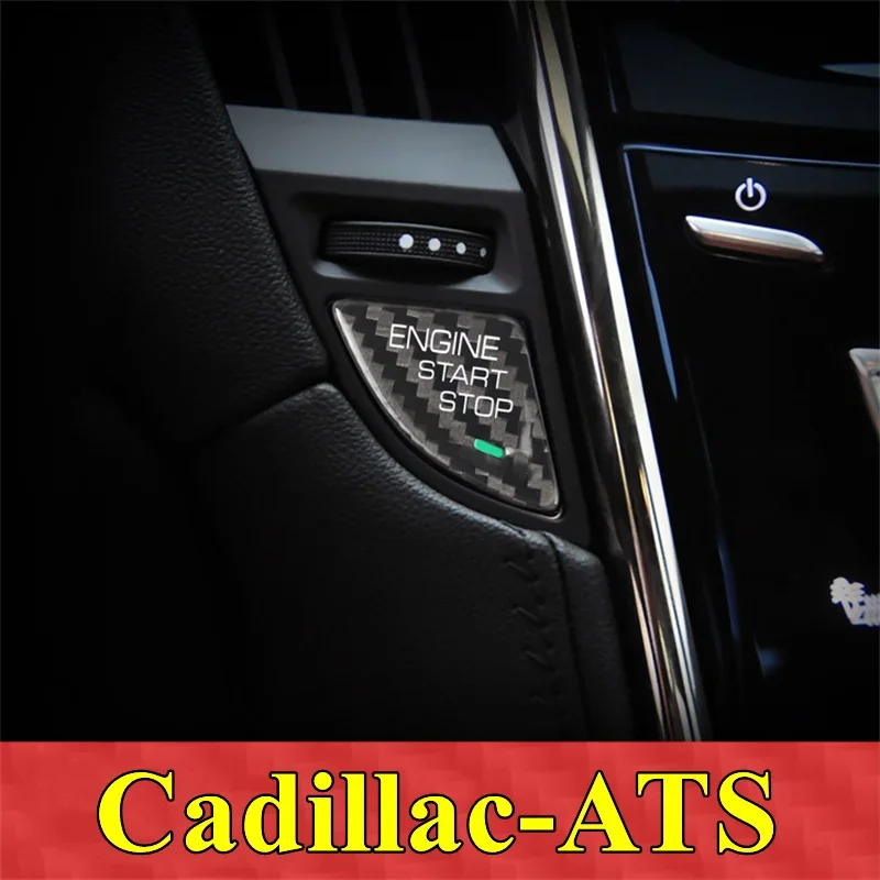 Для Cadillac ATS автомобильная кнопка запуска и остановки двигателя наклейка из